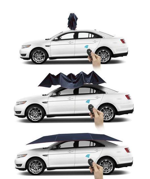 Four-season Automatic Car Tent Cover Carport Folded