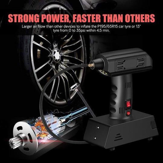 Portable Metal Inflator Pump with LED Lighting