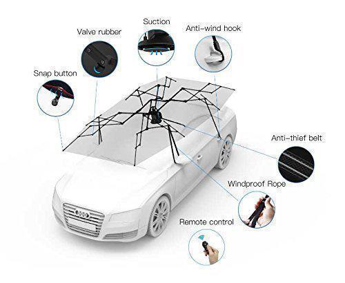 Four-season Automatic Car Tent Cover Carport Folded