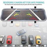 2019 Full-Screen LCD Rearview Mirror, Front And Rear Car Recorder