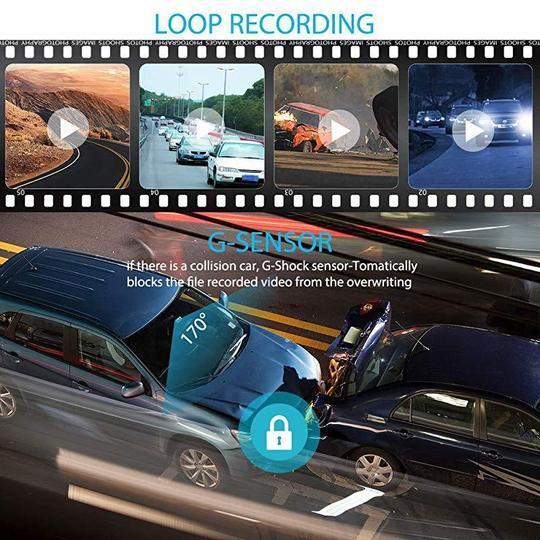 2019 Full-Screen LCD Rearview Mirror, Front And Rear Car Recorder