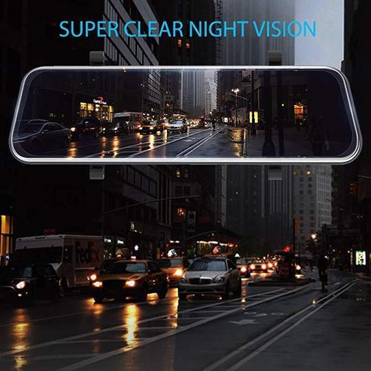 2019 Full-Screen LCD Rearview Mirror, Front And Rear Car Recorder